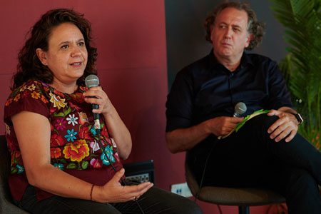 Marcela Turati and Pere Ortín